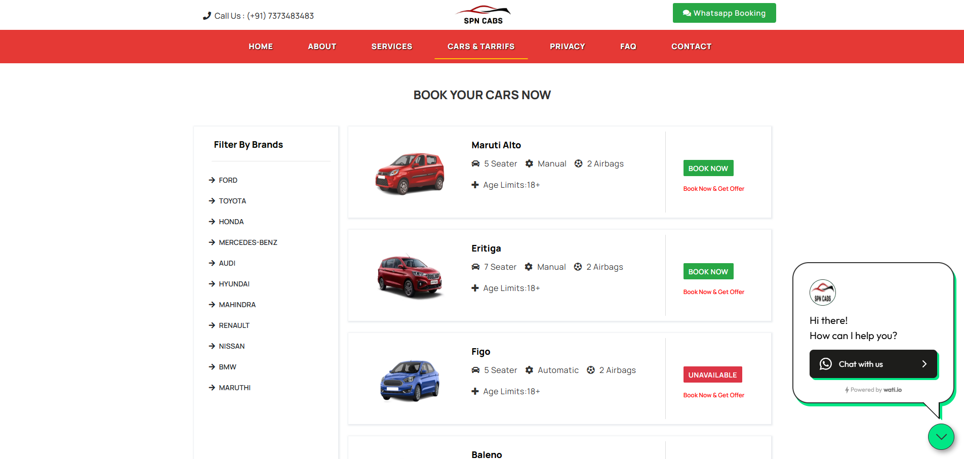 SPN Cabs Madurai